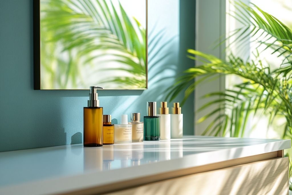 Produit de beauté en D
