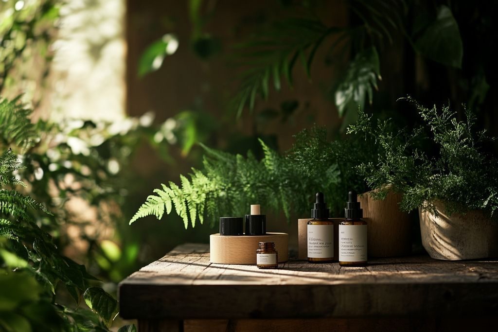 Produit de beauté en I