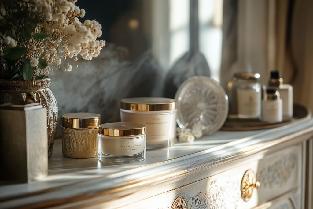 Produit de beauté en J