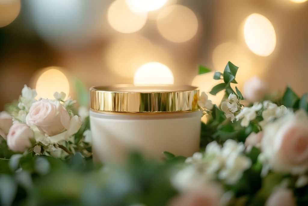 Produit de beauté en P