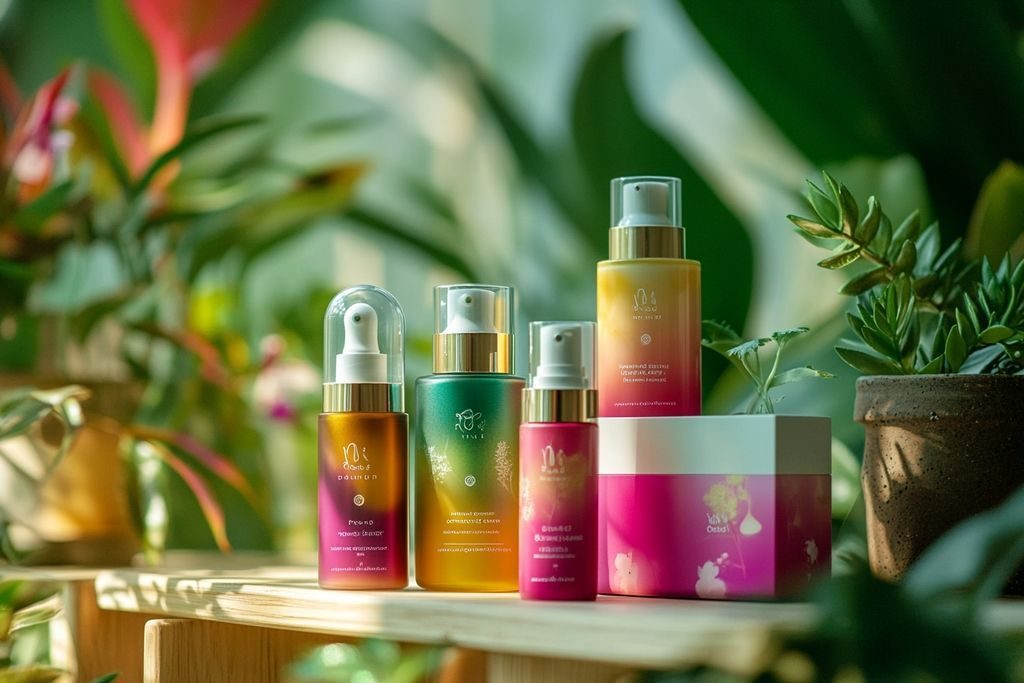 Produit de beauté en W